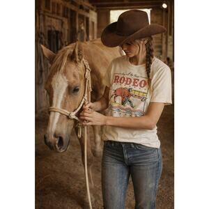 Graphic They Call The Thing Rodeo SM Bella Canvas T Shirt Cotton Western